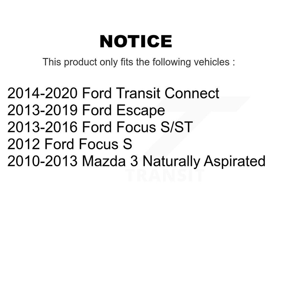 Front Lower Rearward Suspension Arm Bushing Pair For Ford Escape Mazda 3 Focus Transit KTR-104507