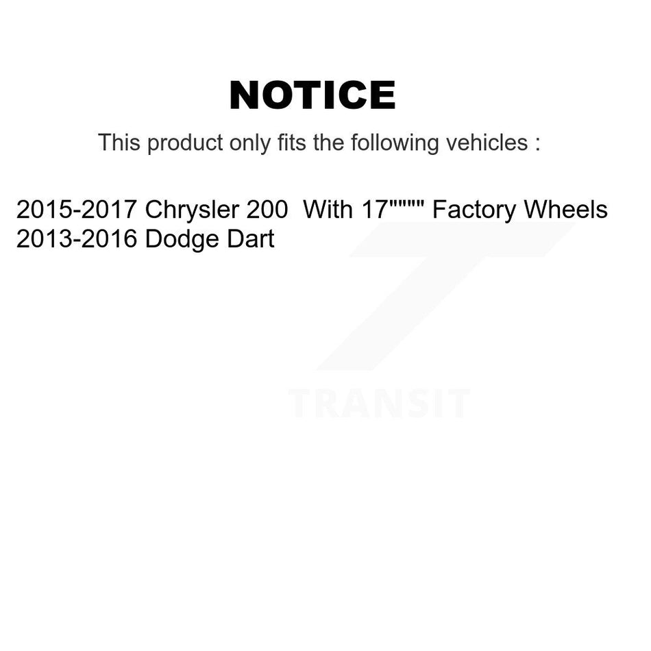 Front Lower Suspension Control Arm & Ball Joint Assembly Kit For Chrysler 200 Dodge Dart KTR-104520