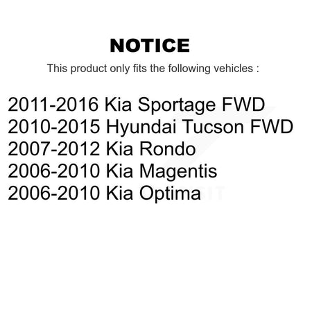 Rear Upper Forward Suspension Control Arm Ball Joint Pair For Hyundai Tucson Kia Sportage KTR-104543