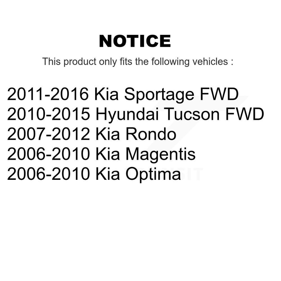 Rear Upper Forward Suspension Control Arm Ball Joint Pair For Hyundai Tucson Kia Sportage KTR-104543