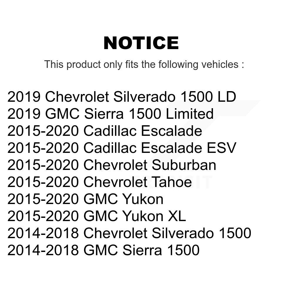 Front Outer Tie Rod End Pair For GMC Chevrolet Sierra 1500 Silverado Tahoe Yukon Cadillac KTR-104597