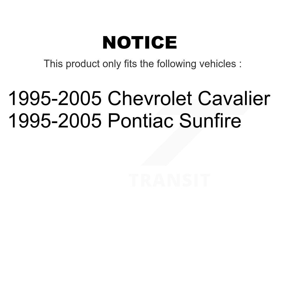Front Outer Steering Tie Rod End Pair For 1995-2005 Chevrolet Cavalier Pontiac Sunfire KTR-104598