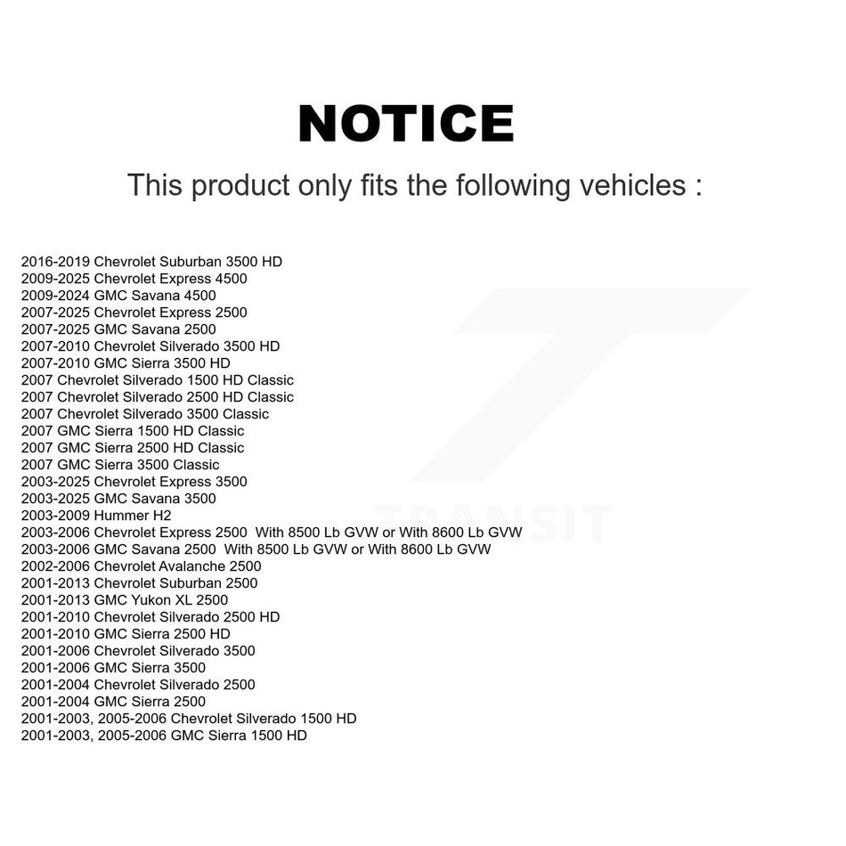 Front Outer Tie Rod End Pair For GMC Chevrolet Sierra 2500 HD Silverado Savana Express H2 KTR-104608