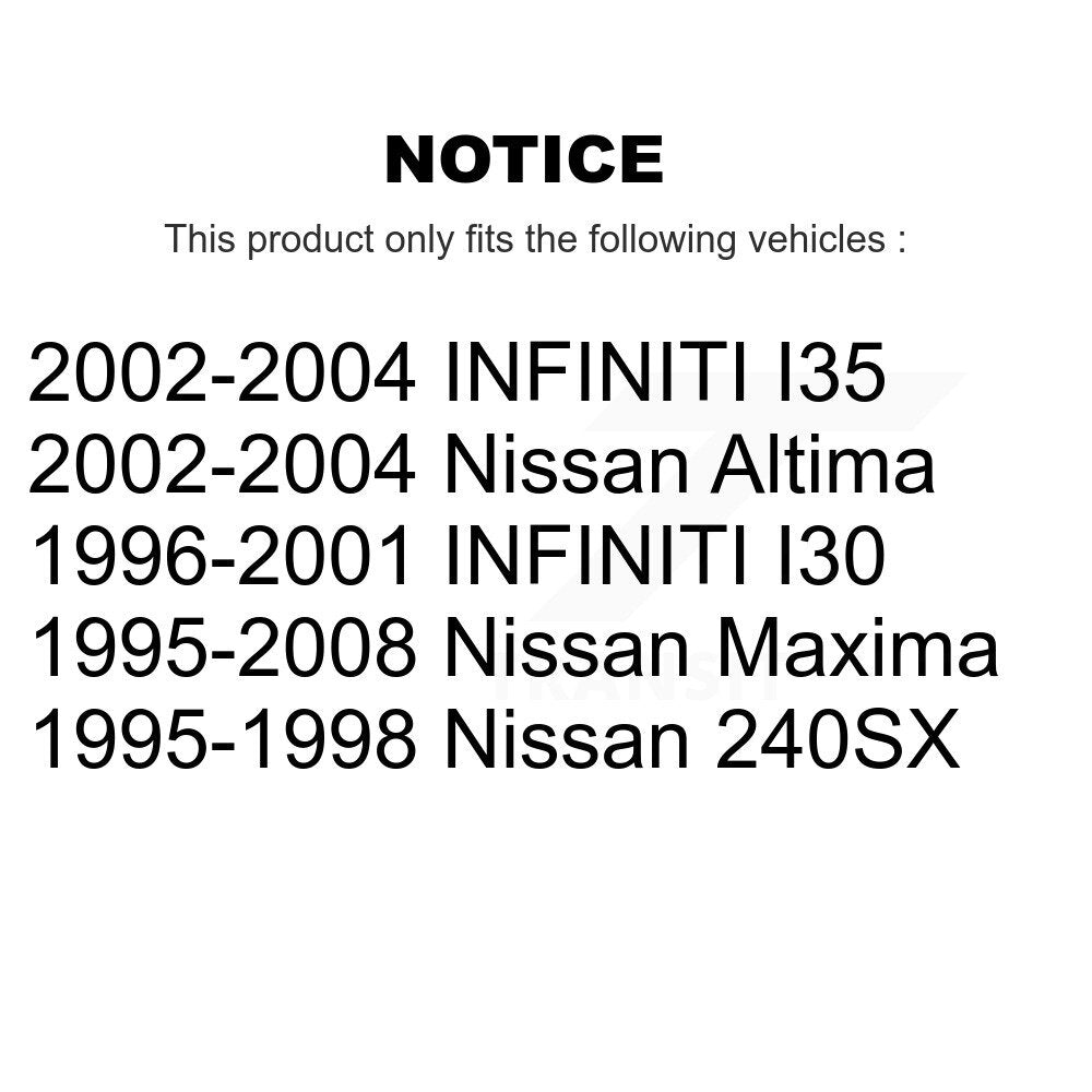 Front Outer Steering Tie Rod End Pair For Nissan Maxima Altima INFINITI I30 240SX I35 KTR-104627