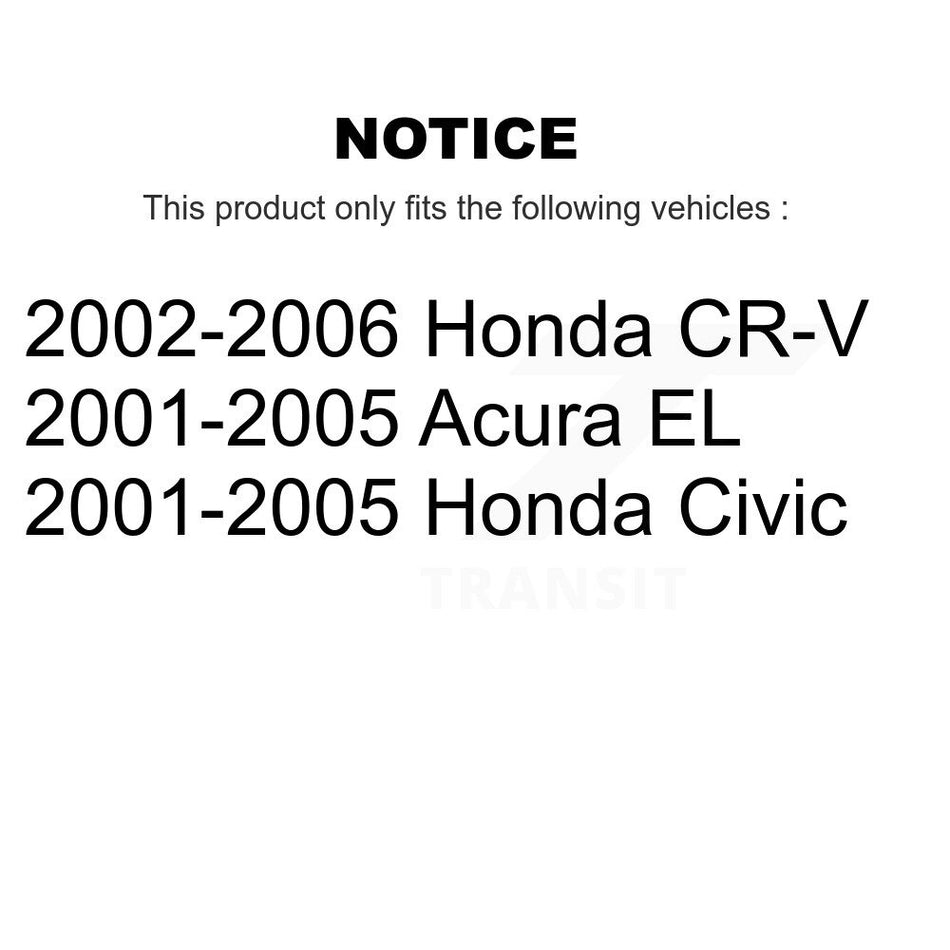 Front Outer Steering Tie Rod End Pair For Honda Civic CR-V Acura EL KTR-104630