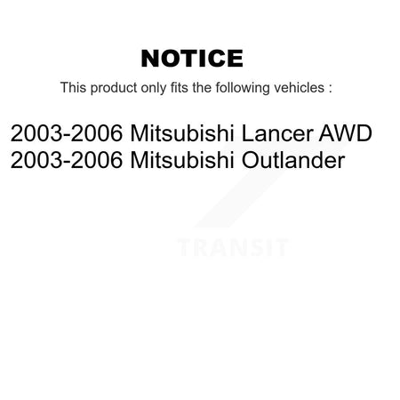 Front Outer Steering Tie Rod End Pair For 2003-2006 Mitsubishi Lancer Outlander KTR-104649