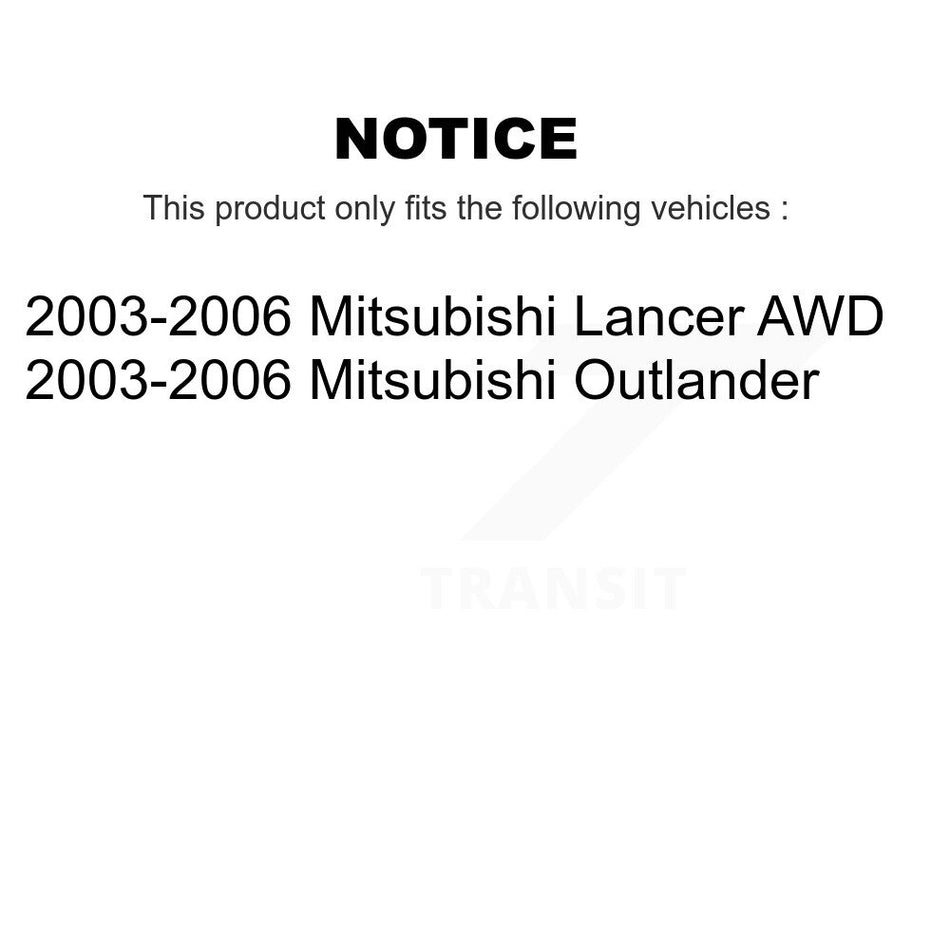 Front Outer Steering Tie Rod End Pair For 2003-2006 Mitsubishi Lancer Outlander KTR-104649