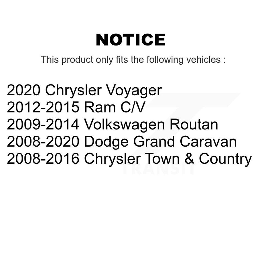 Front Outer Tie Rod End Pair For Dodge Grand Caravan Chrysler Town & Country Ram C/V KTR-104660