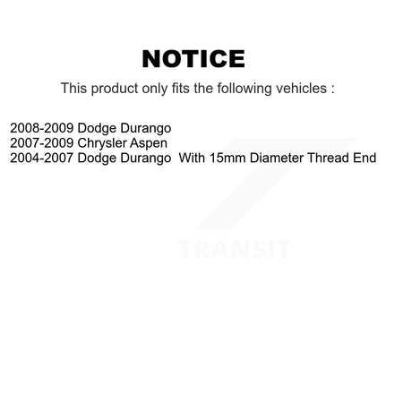 Front Outer Steering Tie Rod End Pair For Dodge Durango Chrysler Aspen KTR-104661