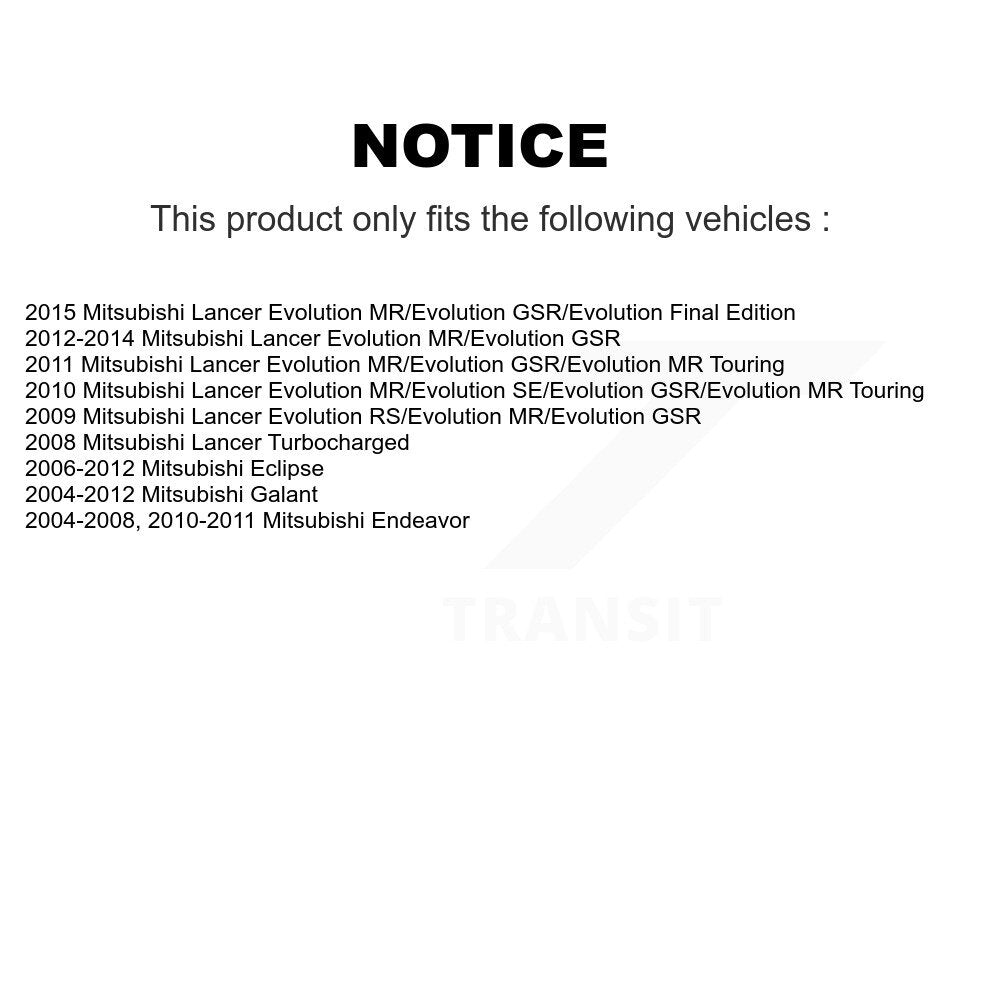 Front Outer Steering Tie Rod End Pair For Mitsubishi Lancer Eclipse Endeavor Galant KTR-104671