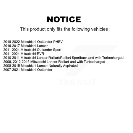 Front Outer Steering Tie Rod End Pair For Mitsubishi RVR Outlander Lancer PHEV Sport KTR-104672