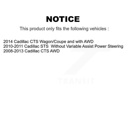 Front Inner Steering Tie Rod End Pair For Cadillac CTS STS KTR-104734