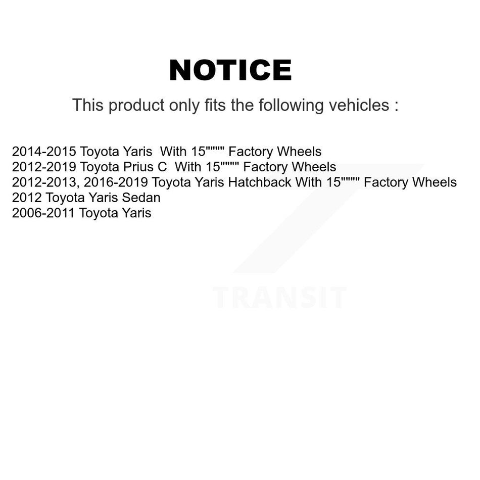 Front Inner Steering Tie Rod End Pair For Toyota Yaris Prius C KTR-104735