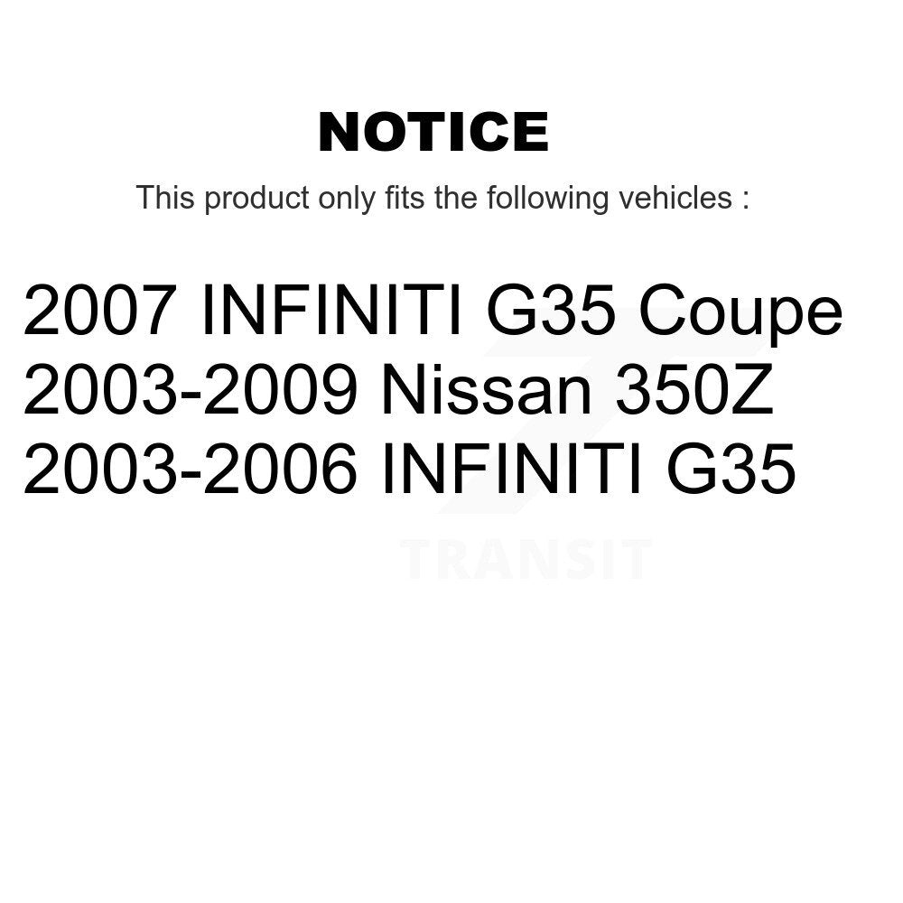 Front Inner Steering Tie Rod End Pair For INFINITI G35 Nissan 350Z KTR-104745