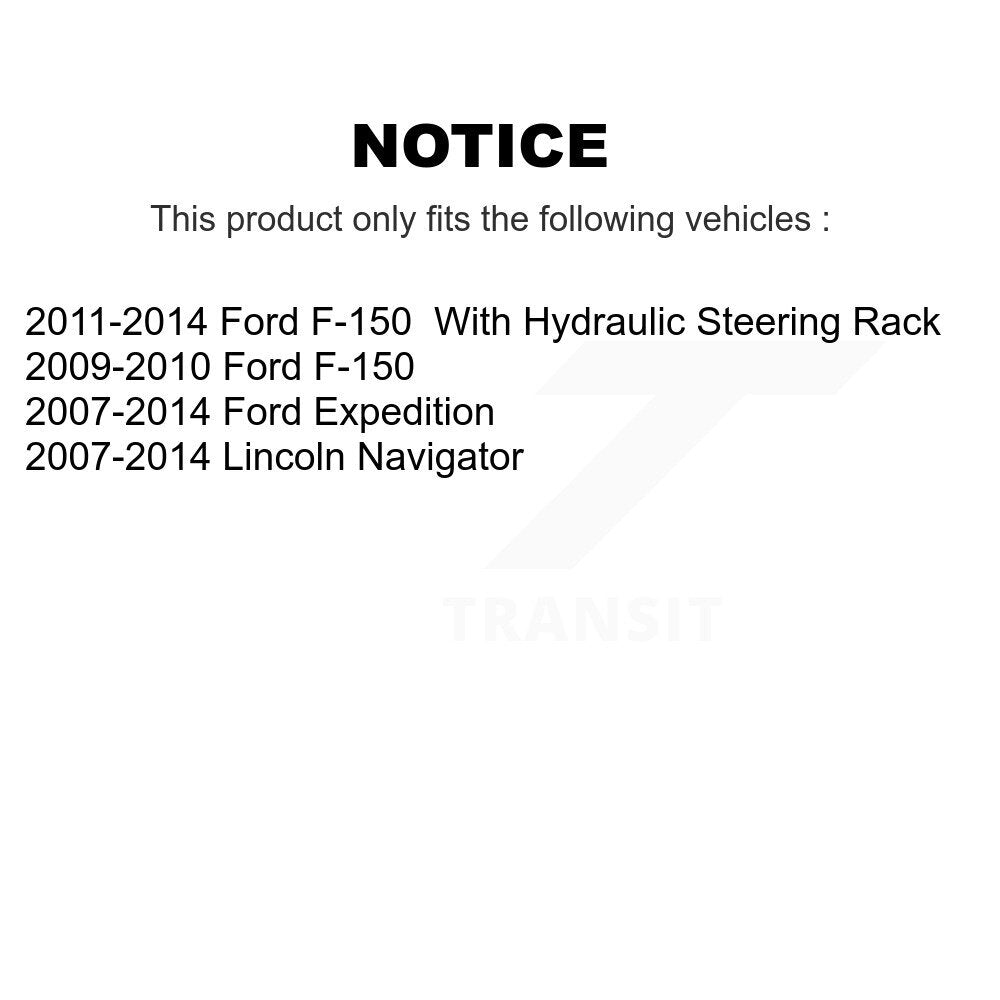 Front Inner Steering Tie Rod End Pair For Ford F-150 Expedition Lincoln Navigator KTR-104776