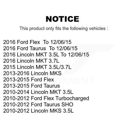 Front Inner Steering Tie Rod End Pair For Ford Taurus Flex Lincoln MKS MKT KTR-104782