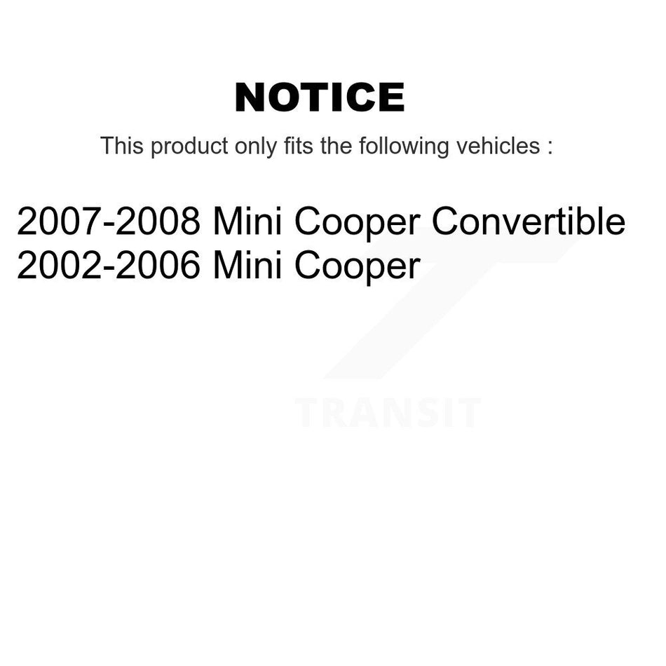 Front Inner Steering Tie Rod End Pair For Mini Cooper KTR-104798