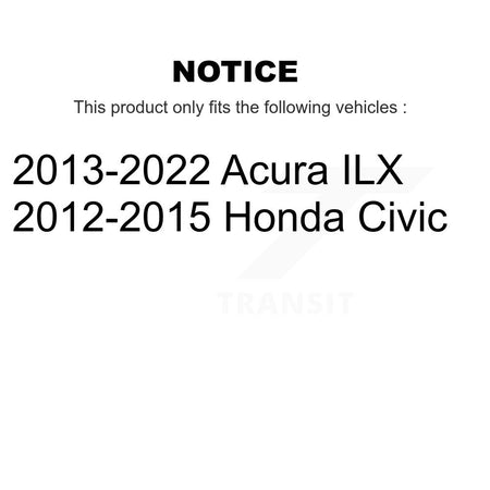 Front Inner Steering Tie Rod End Pair For Honda Civic Acura ILX KTR-104800