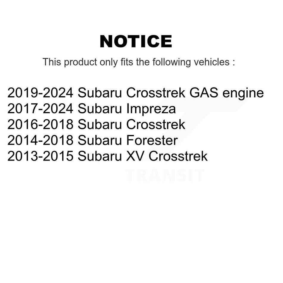 Front Inner Steering Tie Rod End Pair For Subaru Crosstrek Forester Impreza XV KTR-104807