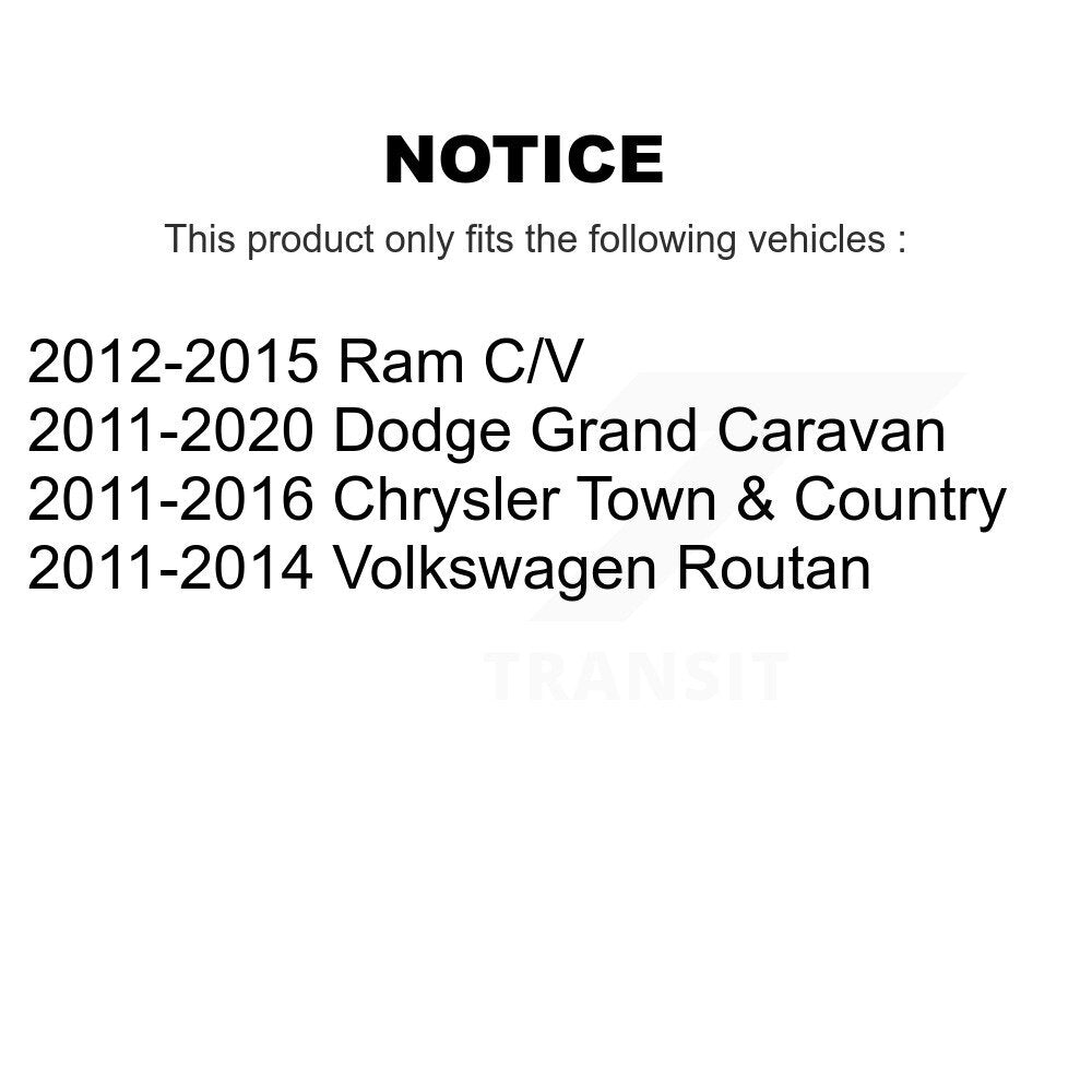 Front Inner Tie Rod End Pair For Dodge Grand Caravan Chrysler Town & Country Ram C/V KTR-104814