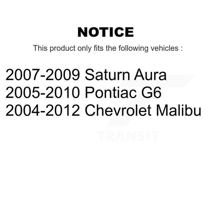 Front Inner Steering Tie Rod End Pair For Chevrolet Malibu Pontiac G6 Saturn Aura KTR-104839