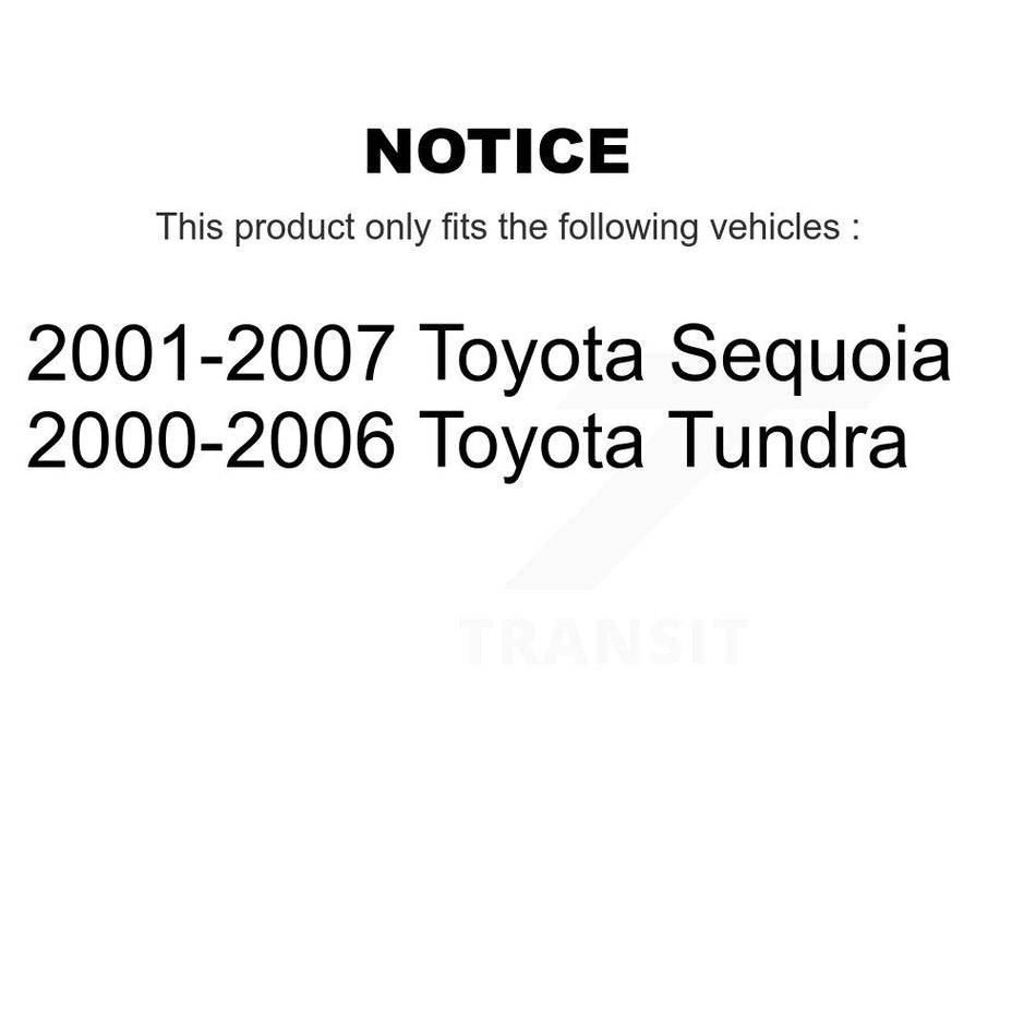 Front Inner Steering Tie Rod End Pair For Toyota Tundra Sequoia KTR-104840