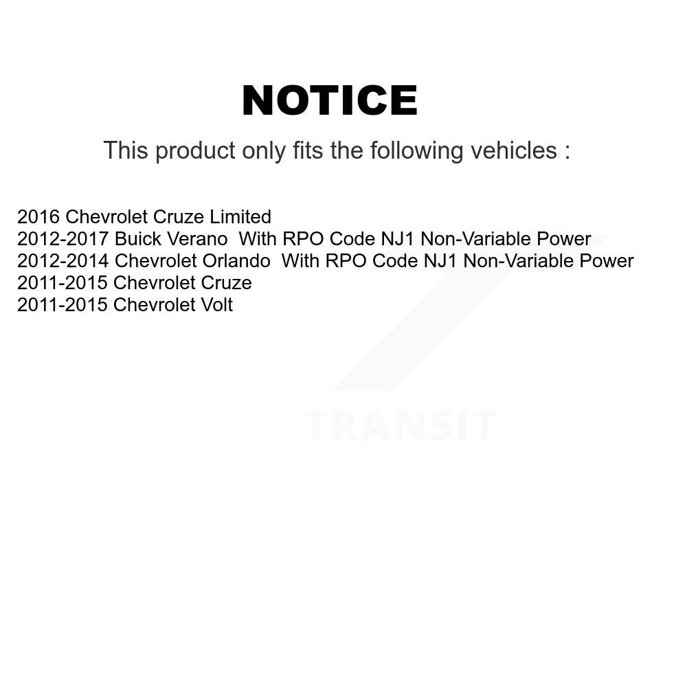 Front Inner Tie Rod End Pair For Chevrolet Cruze Buick Verano Limited Orlando Volt KTR-104874