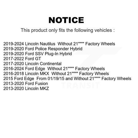 Front Inner Tie Rod End Pair For Ford Edge Fusion Lincoln Nautilus MKX MKZ Continental GT KTR-104883
