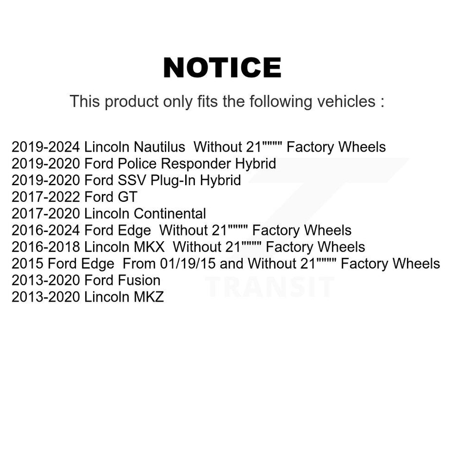 Front Inner Tie Rod End Pair For Ford Edge Fusion Lincoln Nautilus MKX MKZ Continental GT KTR-104883
