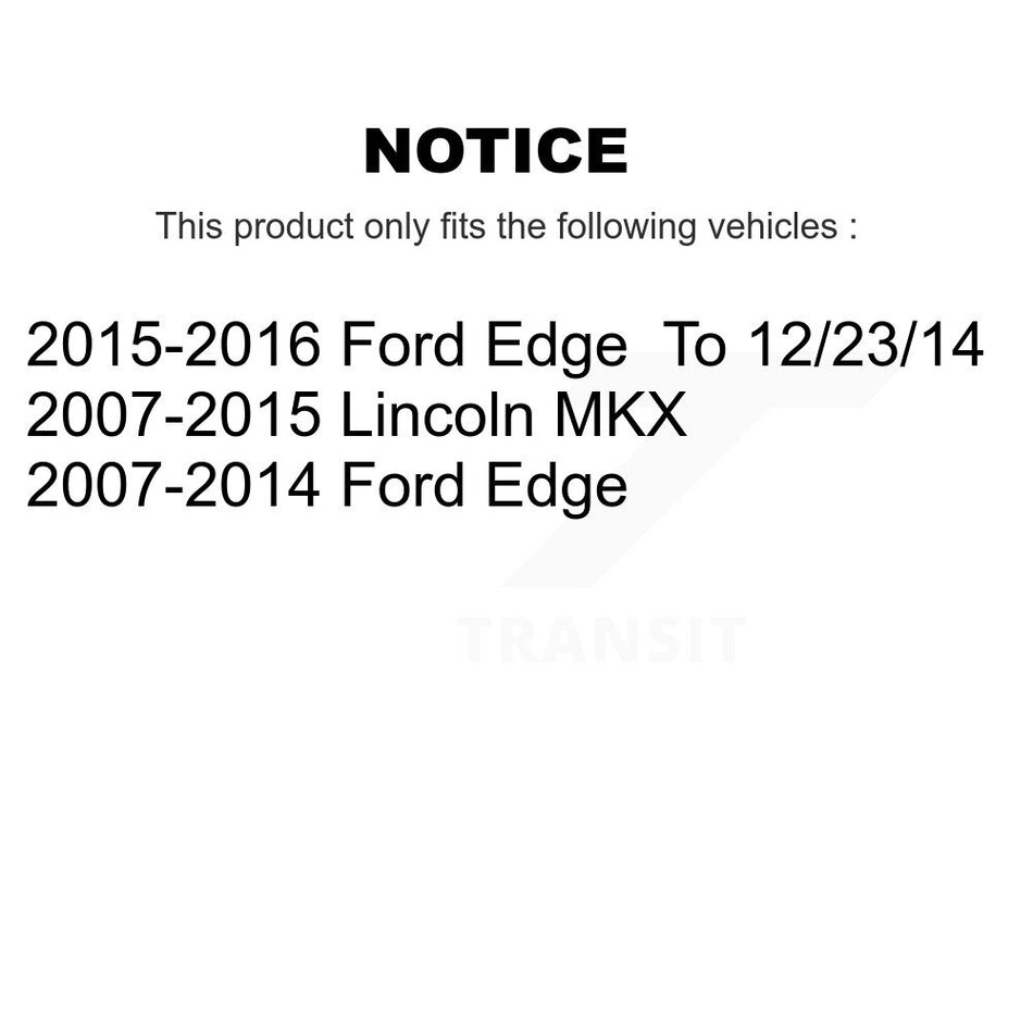 Front Inner Steering Tie Rod End Pair For Ford Edge Lincoln MKX KTR-104884