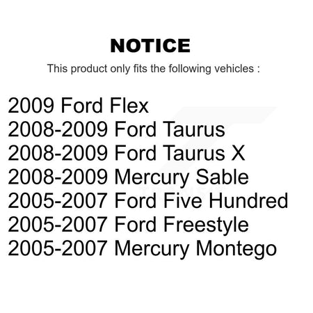 Front Inner Tie Rod End Pair For Ford Five Hundred Freestyle Flex Taurus X Mercury Sable KTR-104889