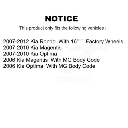 Front Inner Steering Tie Rod End Pair For Kia Rondo Optima Magentis KTR-104904