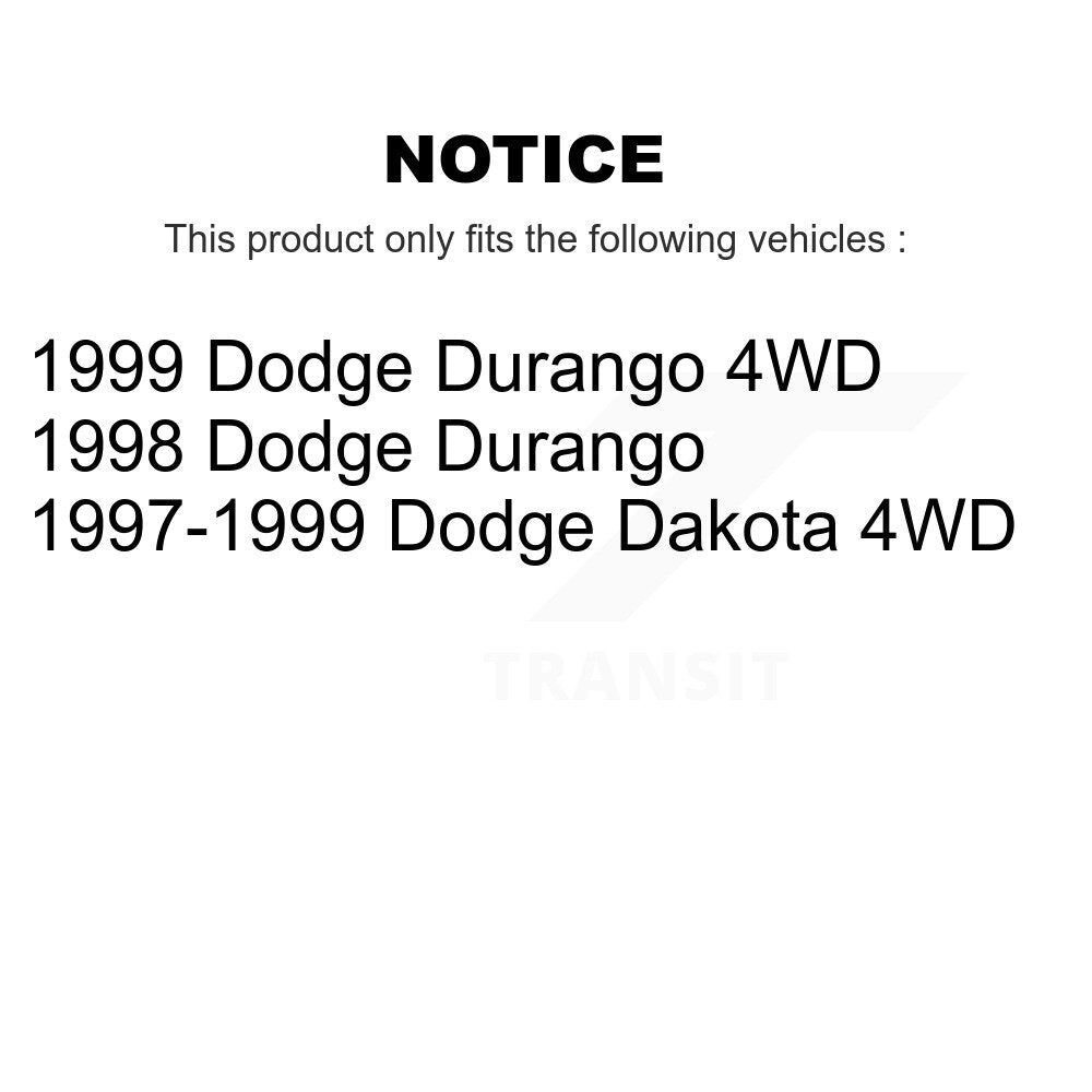 Front Inner Steering Tie Rod End Pair For Dodge Dakota Durango KTR-104915