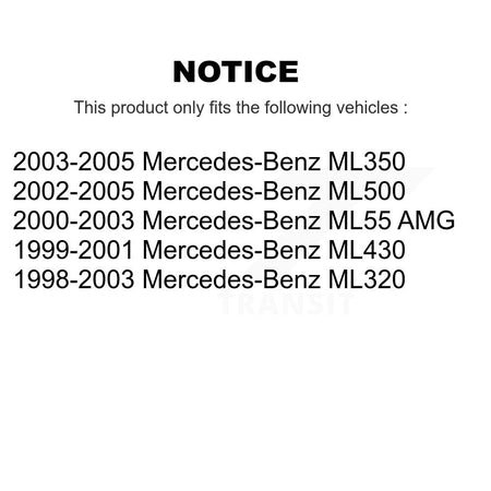 Front Inner Steering Tie Rod End Pair For Mercedes-Benz ML320 ML350 ML500 ML430 ML55 AMG KTR-104924