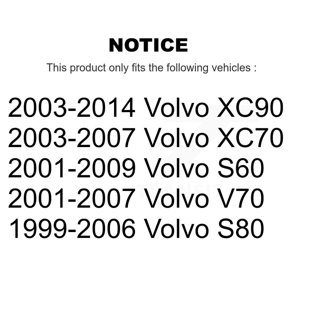 Front Inner Steering Tie Rod End Pair For Volvo XC90 S60 XC70 V70 S80 KTR-104925