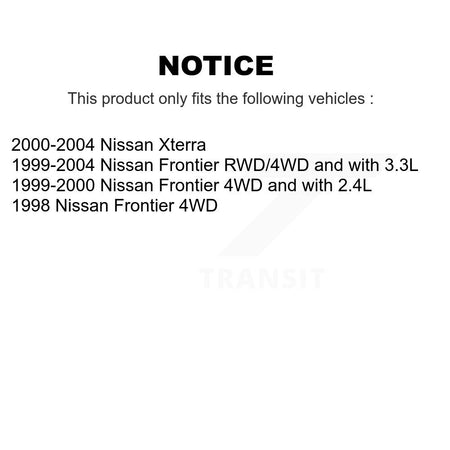 Front Inner Steering Tie Rod End Pair For Nissan Xterra Frontier KTR-104935