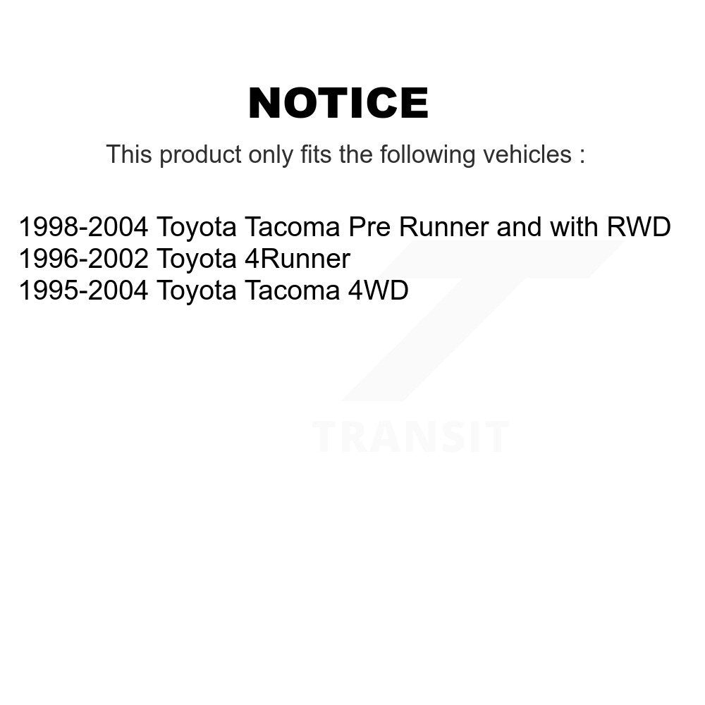 Front Inner Steering Tie Rod End Pair For Toyota 4Runner Tacoma KTR-104944