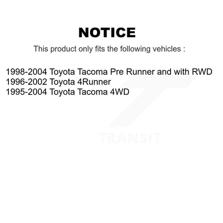 Front Inner Steering Tie Rod End Pair For Toyota 4Runner Tacoma KTR-104944