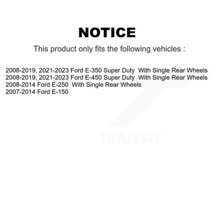 Front Inner Steering Tie Rod End Kit For Ford E-350 Super Duty E-250 E-450 E-150 KTR-104945