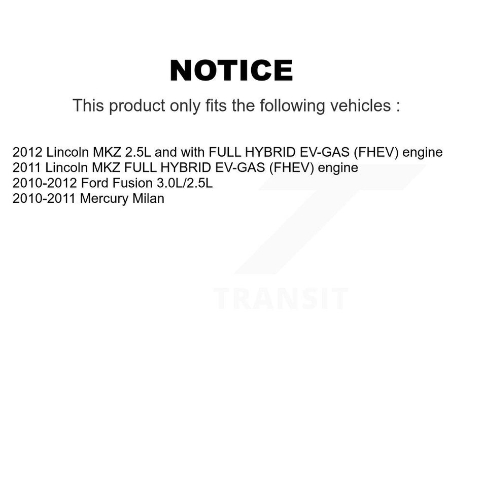 Front Outer & Inner Steering Tie Rod End Kit For Ford Fusion Lincoln MKZ Mercury Milan KTR-104965