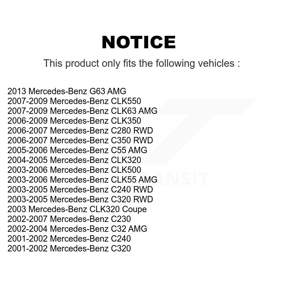Front Outer & Inner Tie Rod End Kit For Mercedes-Benz C230 C240 C280 CLK350 CLK320 C320 KTR-104969