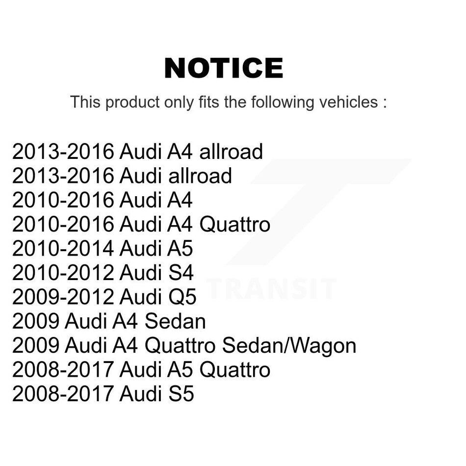 Front Outer & Inner Steering Tie Rod End Kit For Audi A4 Quattro Q5 A5 S5 S4 allroad KTR-104973