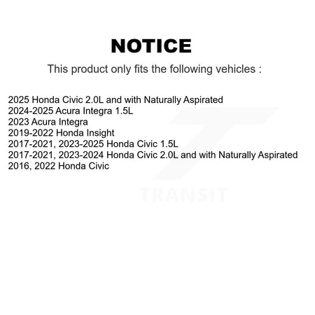 Front Outer & Inner Steering Tie Rod End Kit For Honda Civic Acura Integra Insight KTR-104975