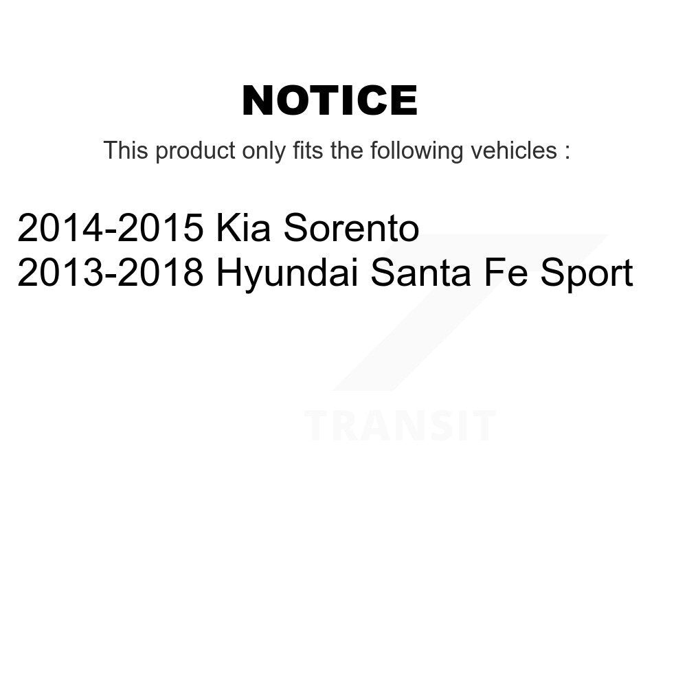 Front Outer & Inner Steering Tie Rod End Kit For Hyundai Santa Fe Sport Kia Sorento KTR-104980