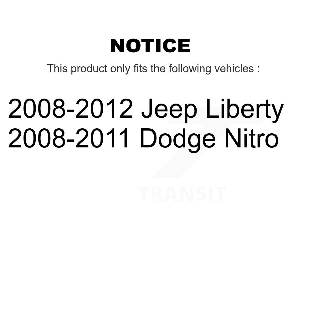 Front Outer & Inner Steering Tie Rod End Kit For Jeep Liberty Dodge Nitro KTR-105003