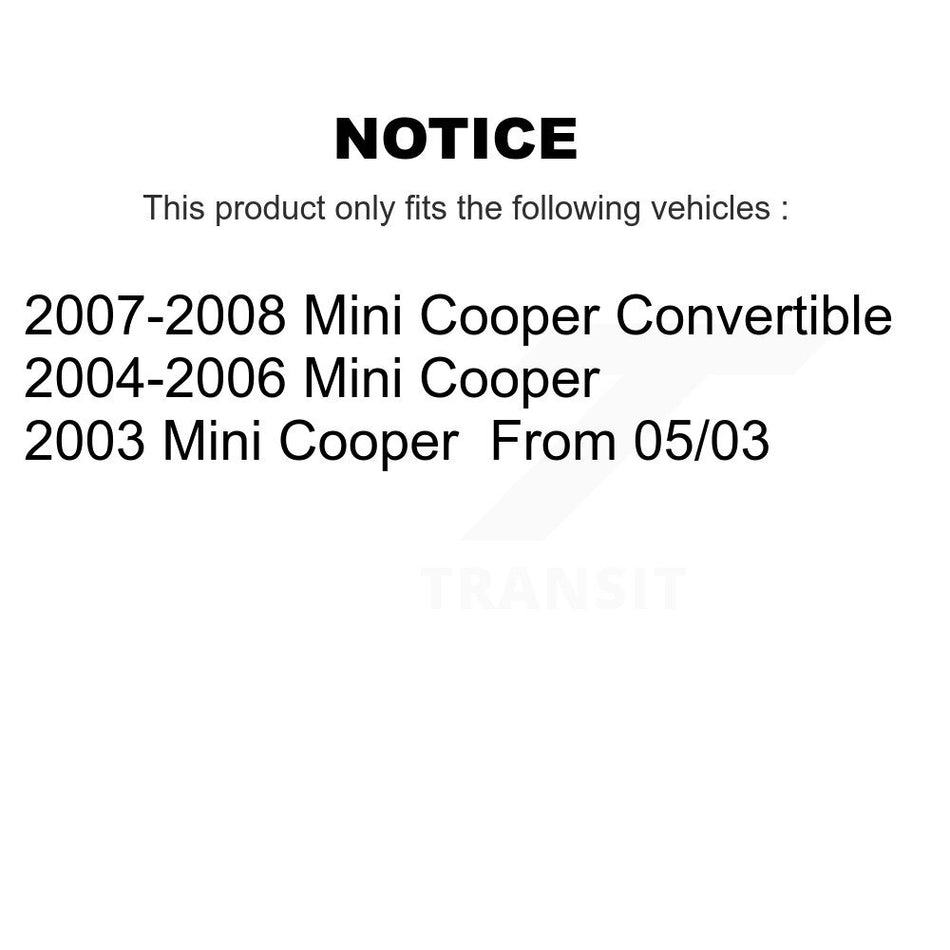 Front Outer & Inner Steering Tie Rod End Kit For Mini Cooper KTR-105013