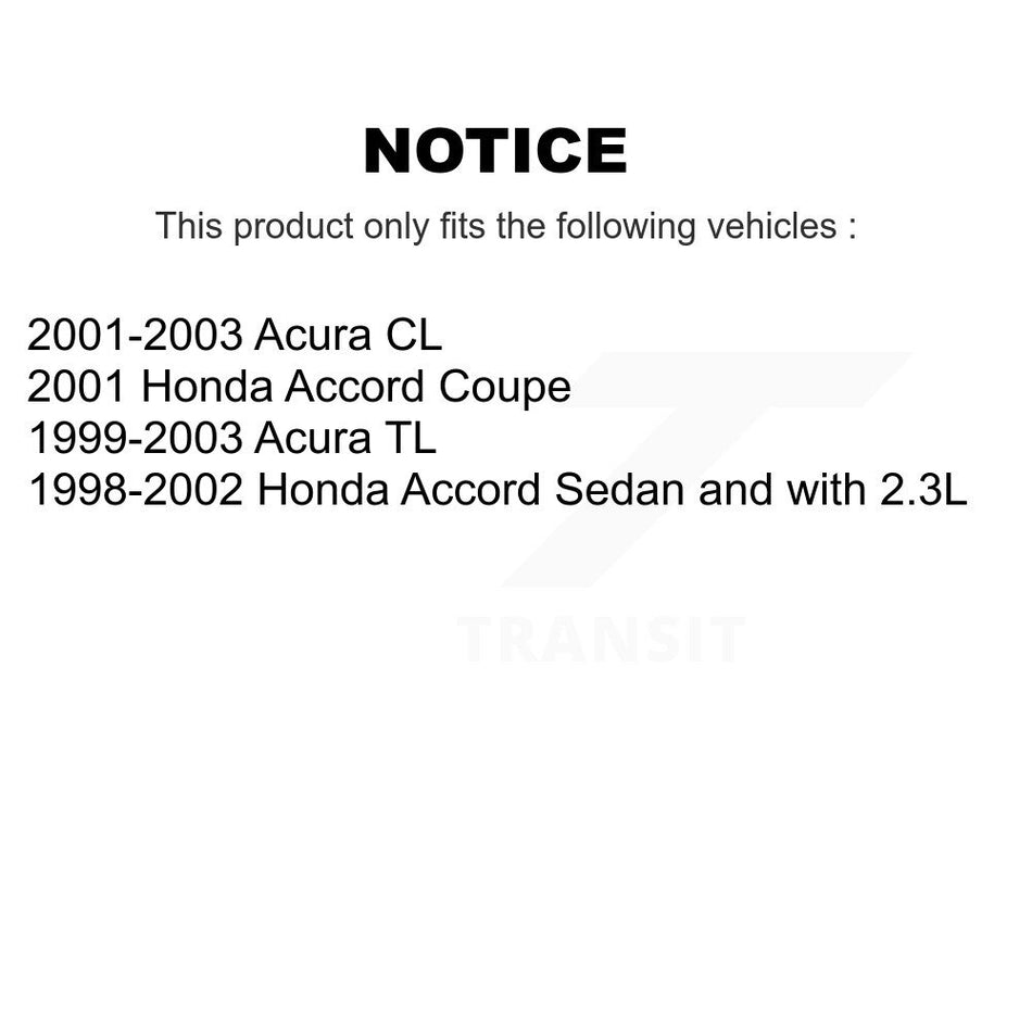 Front Outer & Inner Steering Tie Rod End Kit For Honda Accord Acura TL CL KTR-105023