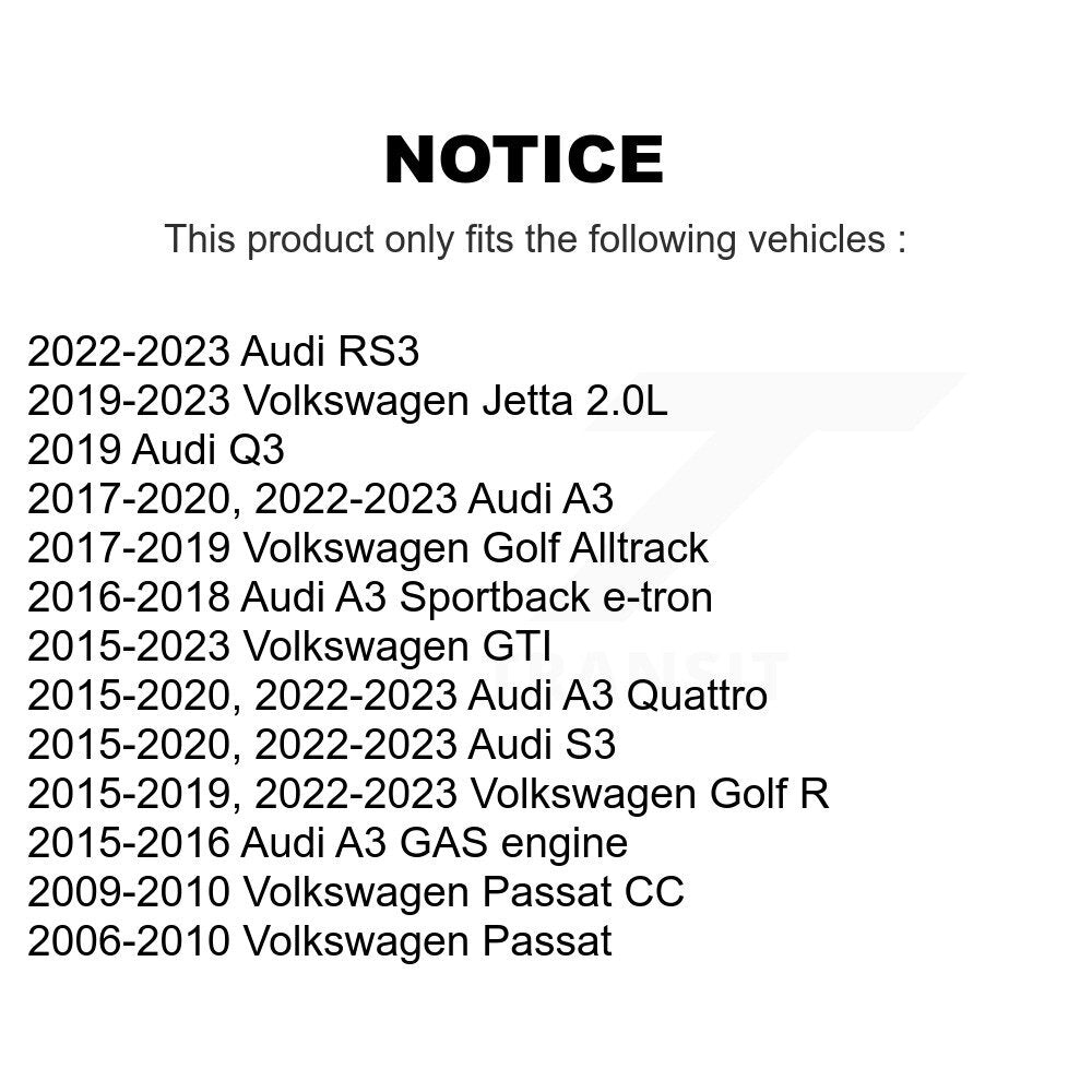 Front Outer & Inner Tie Rod End Kit For Volkswagen Jetta Audi GTI A3 Quattro Golf R S3 Q3 KTR-105026