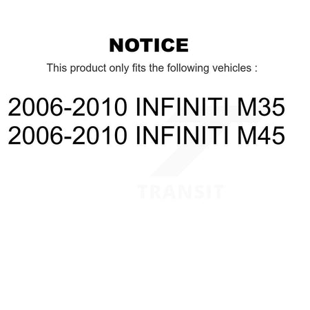 Front Outer & Inner Steering Tie Rod End Kit For 2006-2010 INFINITI M35 M45 KTR-105042