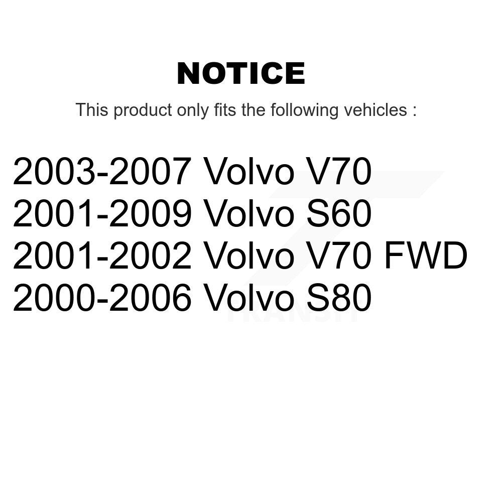 Front Outer & Inner Steering Tie Rod End Kit For Volvo S60 V70 S80 KTR-105052